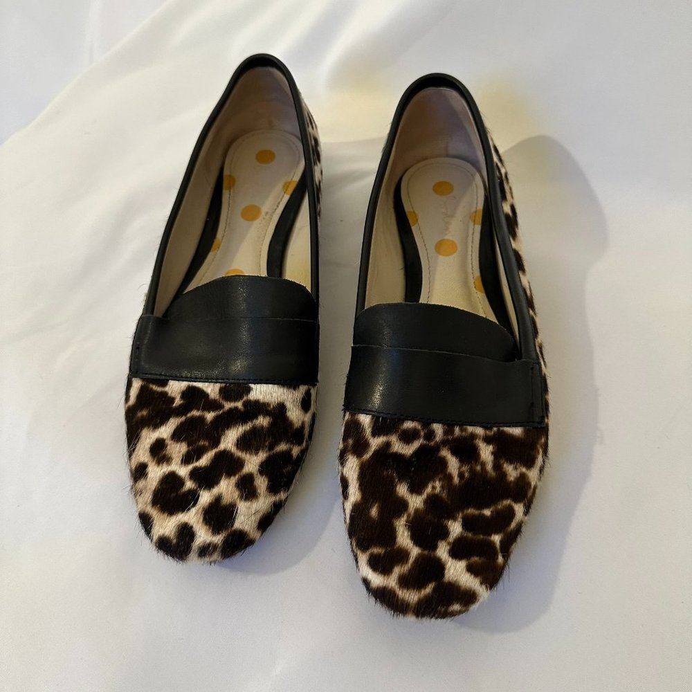 Boden Faux Snow Leopard Hair Loafers (size 40 | 9.5)